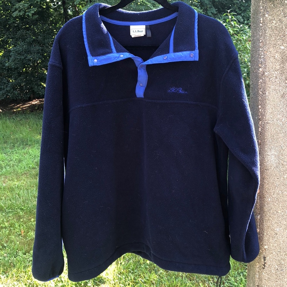 LL Bean Snap T Pullover Fleece